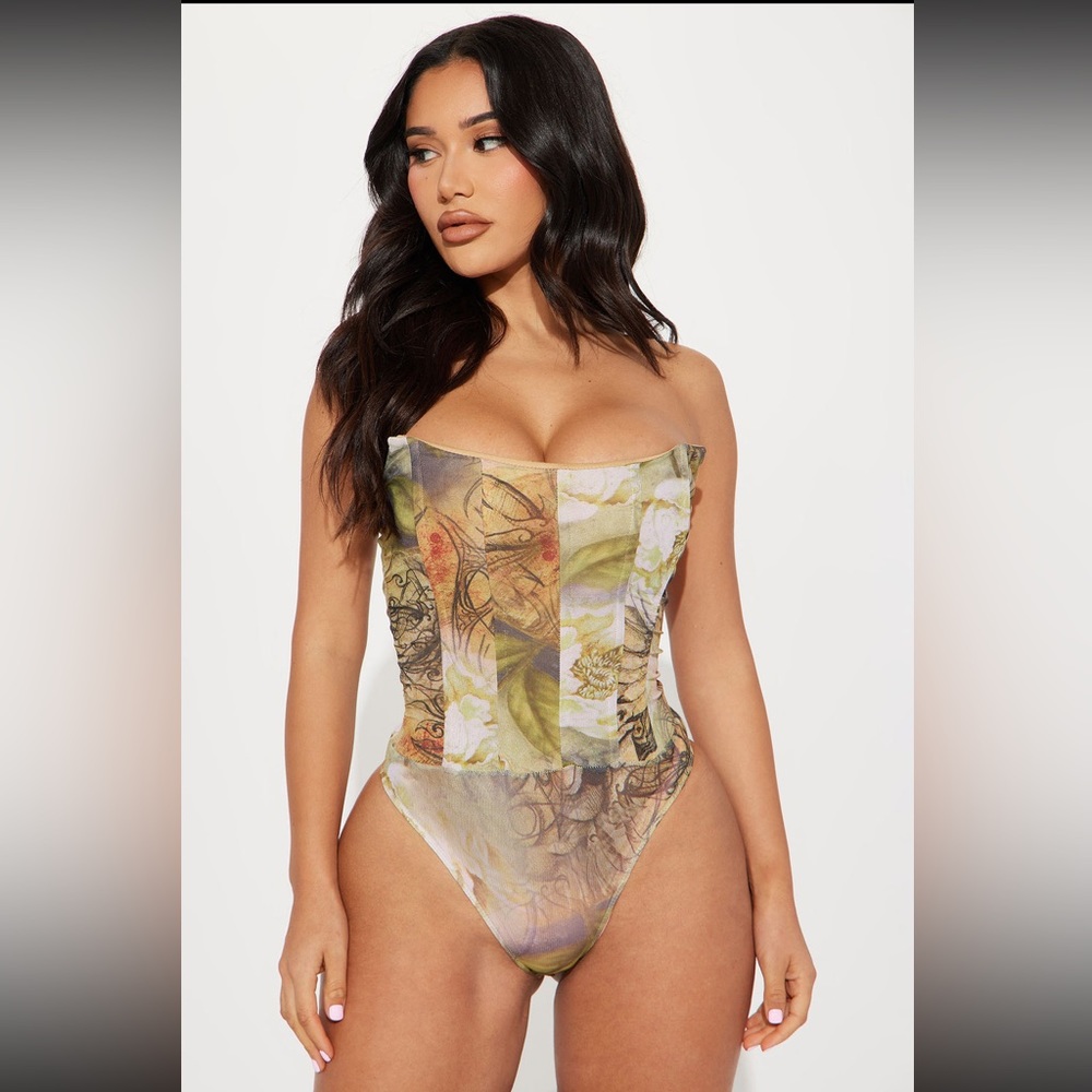 Fashion Nova Amaya Mesh Bodysuit